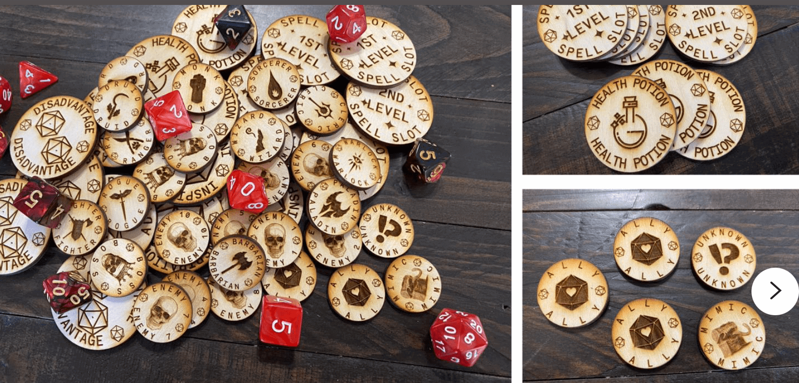 D&D Token Starter Set / Dungeon Master Tokens