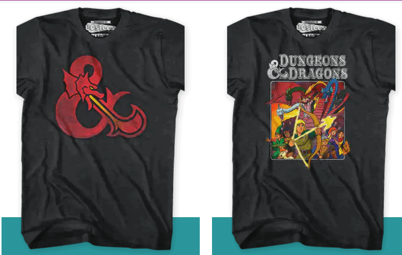 80’s Tees- Dungeons & Dragons Collection