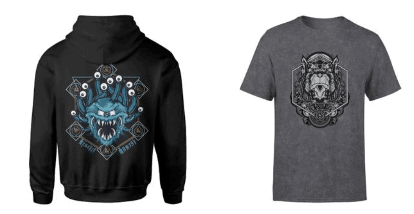 Zavvi Dungeons and Dragons Hoodies & Tees