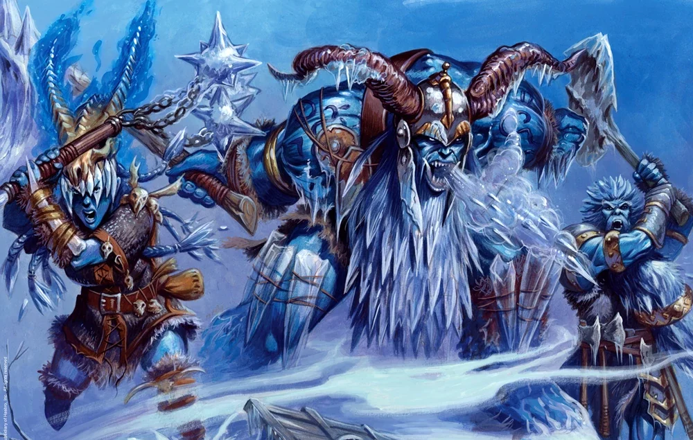 frost giants in combat