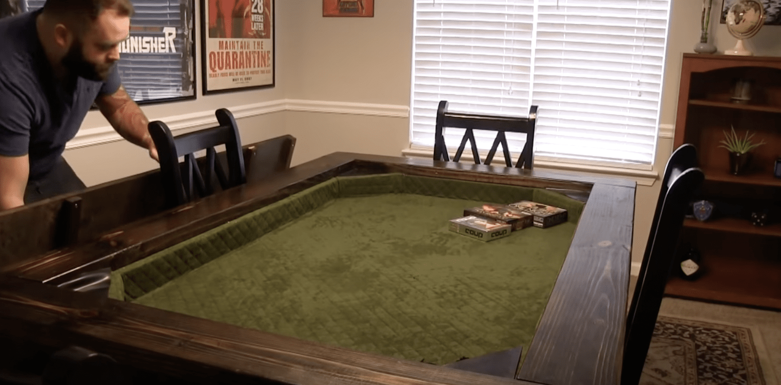 Dining Table with Hidden Table Top Gaming