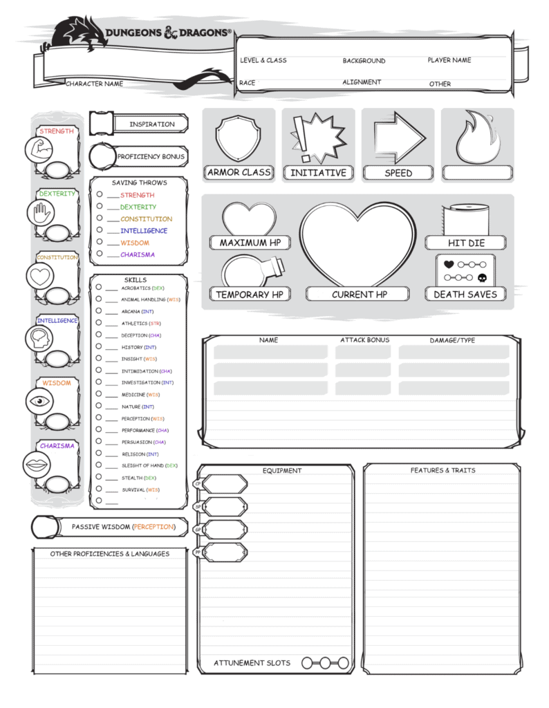 The Best DnD 5e Character Builder Sheets - Explore DnD